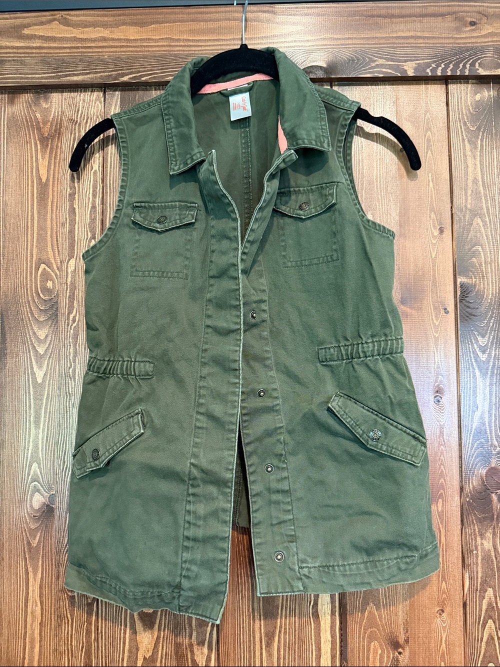 Cat & Jack Olive Green Utility Vest